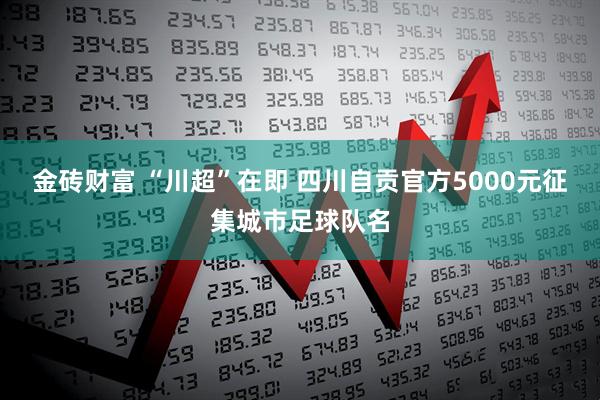 金砖财富 “川超”在即 四川自贡官方5000元征集城市足球队名