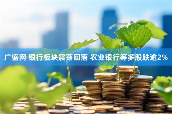 广盛网 银行板块震荡回落 农业银行等多股跌逾2%
